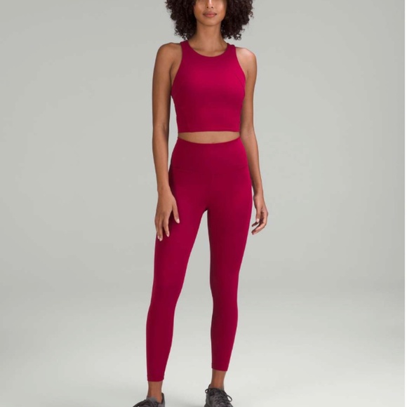 Lululemon Wunder Train High-Rise Tight with Pockets 25" Pomegranate 2 - Picture 3 of 7